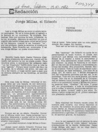 Jorge Millas, el filósofo
