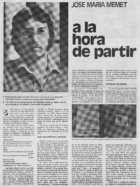 A la hora de partir.