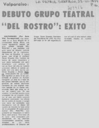 Debutó grupo teatral "Del Rostro": éxito