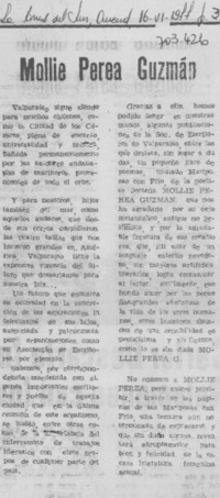 Mollie Perea Guzmán.
