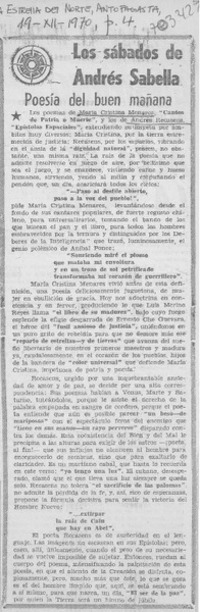 Poesía del buen mañana