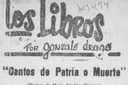 Cantos de patria o muerte"