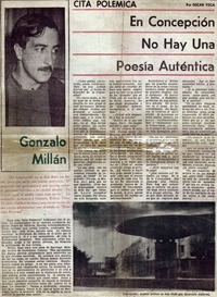 En Concepción no hay una poesía auténtica : [entrevista]