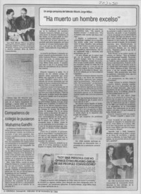 Ha muerto un hombre excelso"