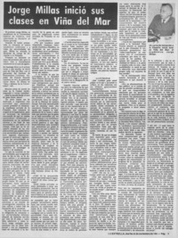 Jorge Millas inició sus clases en Viña del Mar: [entrevista]