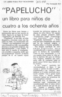 Niños de hoy, hombres del año 2.000.