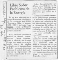 Libro sobre problema de la energía.