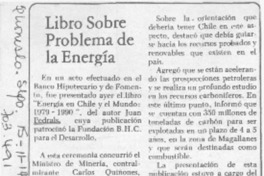 Libro sobre problema de la energía.