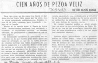 Cien años de Pezoa Véliz