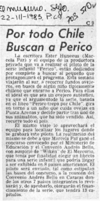 Por todo Chile buscan a Perico.