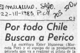 Por todo Chile buscan a Perico.