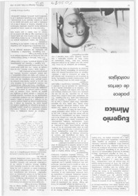 Eugenio Mimica padece de ciertas nostalgias.