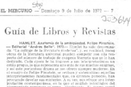 Hamlet, anatomía de la ambigüedad.