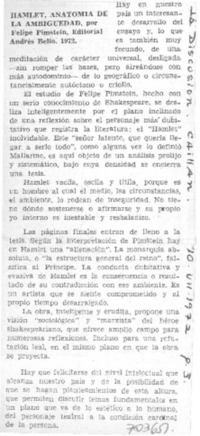 Hamlet, anatomía de la ambigüedad.