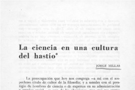 La ciencia en una cultura del hastío"