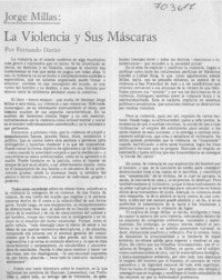 La violencia y sus máscaras