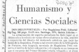 Humanismo y ciencias sociales.