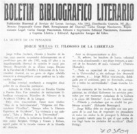 Jorge Millas, el filósofo de la libertad.