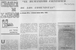 "El humanismo científico de los comunistas"