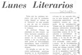 Lunes literarios