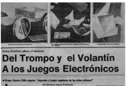 Del trompo y el volantín a los juegos electrónicos