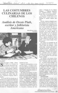 Las costumbres culinarias de los chilenos