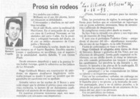 Prosa sin rodeos