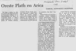 Oreste Plath en Arica