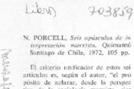 Seis opúsculos de interpretación marxista