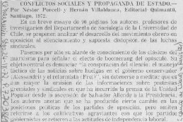 Conflictos sociales y propaganda de estado.