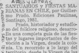 Santuarios y fiestas marianas en Chile.