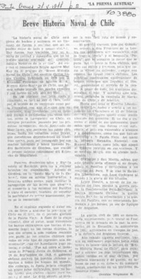 Breve historia naval de Chile