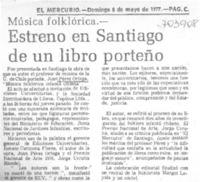 Estreno en Santiago de un libro porteño.