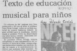 Texto de educación musical para niños.