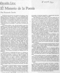 El misterio de la poesía