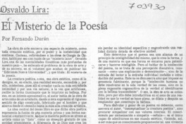 El misterio de la poesía