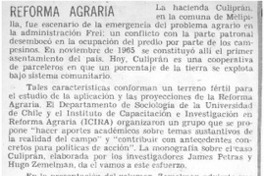 Reforma agraria