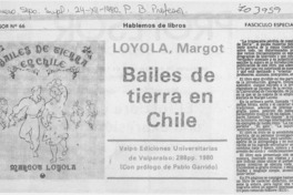 Bailes de tierra en Chile.