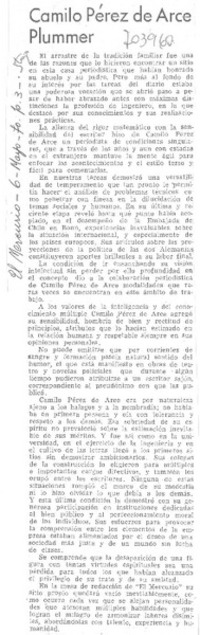 Camilo Pérez de Arce Plummer.