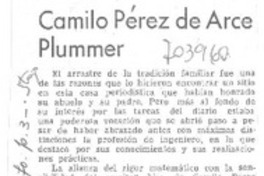 Camilo Pérez de Arce Plummer.
