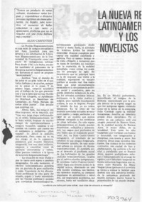 La nueva realidad latinoamericana y los novelistas
