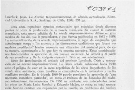 La novela hispanoamericana