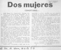 Dos mujeres