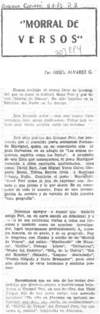Morral de versos"