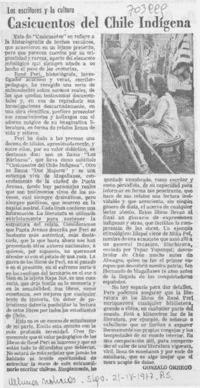 Casicuentos del Chile indígena