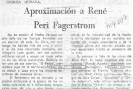 Aproximación a René Peri Fagerstrom