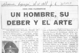 Un hombre, su deber y el arte.