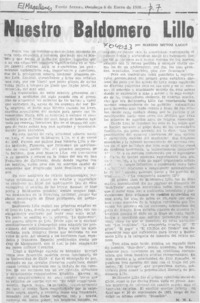 Nuestro Baldomero Lillo