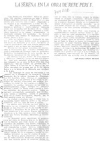 La Serena en la obra de René Peri F.