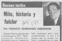 Mito, historia y folclor